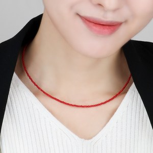 뷰띵 14K 레드 산호 목걸이 2.5mm