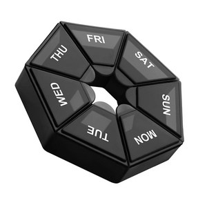 약통 약케이스 알약 휴대용 여행용 요일별 7칸, 1개