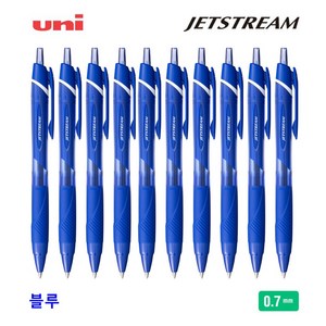 유니 제트스트림 단색 볼펜 0.7mm 블루 10개(1박스) SXN-150-07, 1개