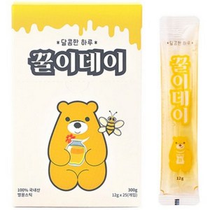 꿀이데이 휴대용 벌꿀스틱, 300g, 1개