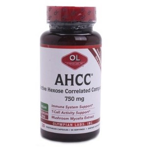 올림피안랩스 AHCC 750mg 베지테리안 캡슐, 1개, 30정