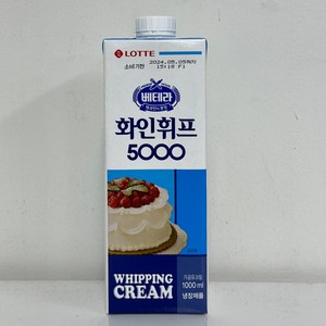 롯데푸드 롯데 화인휘프5000 1000ml, 1L, 10개