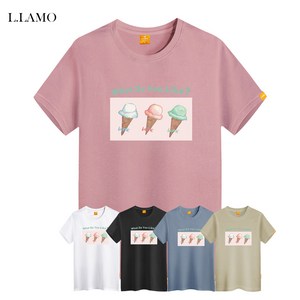 엘라모 아이스콘3 반팔티셔츠 S~4XL 빅사이즈 남여공용 세탁변형 최소