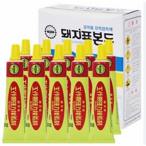 골든트리 돼지표 공작용 본드 30ml D-5251 접착제 10개입 1통 돼지본드 접착본드 겔형본드, 10개