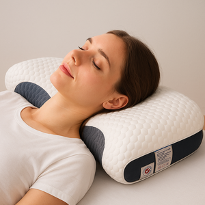꿀잠을 위한 편한 베개 목이편한 경추베개 1+1, 2개, 화이트