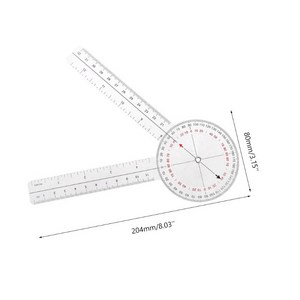 고니오미터 Goniomete 임상용 고니오메타 ROM 관절각도기 20cm, 1개