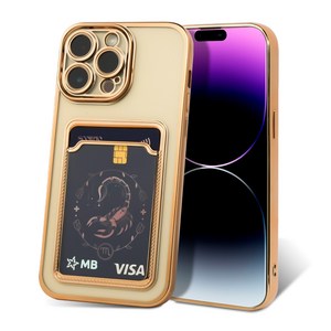 카드 수납 컬러 범퍼 iPhone case 카메라 풀커버 유광 테두리 젤리 케이스