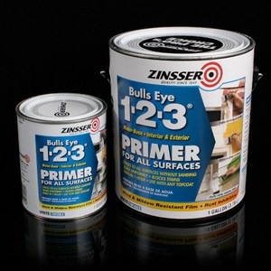 [ZINSSER] 진저 123 수성 프라이머(백색)/Bulls Eye 123 WateBase Pime/실내외겸용 다목적하도제/미국생산, 946ml (1Quat) - 568.0175, 946ml, 1개