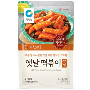 청정원 옛날 떡볶이 양념, 1개, 140g