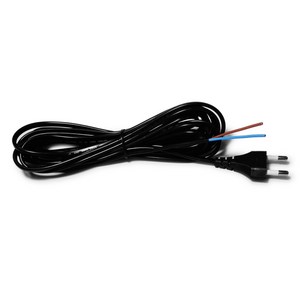 전기코드선 브래트 0.75sq 2선 전기선 전원코드선 전선코드 220V 전기코드 파워코드 전원선 무접지 코드선, 1개, (블랙), 5m