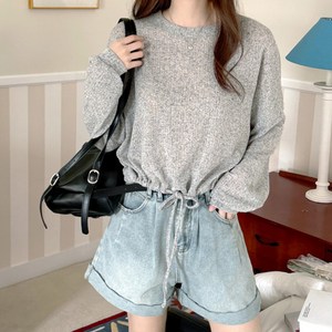 [살탐방지] 린넨 시스루 루즈핏 긴팔 여름 니트