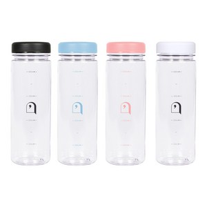 오늘의 쉼표 에코젠 보틀 500ml 생분해 바이오 플라스틱 물병 BPA FREE 뜨거운 음료 물 냉동 아이스 핫, 블랙