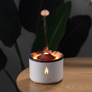 볼케이노 화산 불멍 미니 가습기 무드등 항균 사무실 탁상용 캠핑 크리스마스선물, 볼케이노 가습기