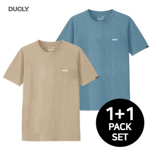 [1+1] 듀클라이 에센셜 빅사이즈 남자 반팔티