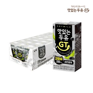 [도도나몰] 남양 맛있는두유 GT 고칼슘 검은콩깨, 190ml, 24개