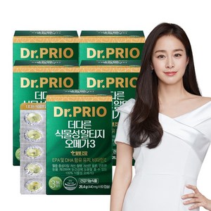 [닥터프리오] 더다른 식물성 알티지 오메가3 1개월분 60캡슐, 오메가3 5개월분, 60정, 1개