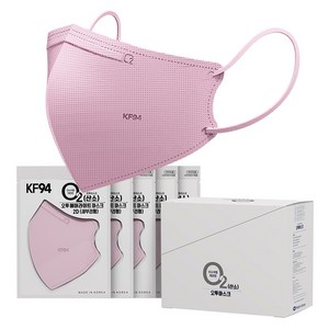 오투에어라이트 KF94 새부리형 마스크 대형 10매 국산, 핑크, 10개