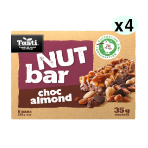 Tasti NUT Ba 테스티넛바 초코아몬드 에너지바, 4개, 210g