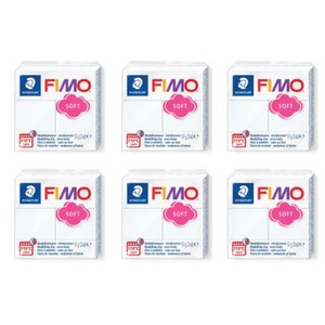 피모 소프트 / fimo 폴리머클레이 스컬피, 0번 화이트, 6개입