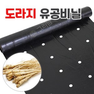 도라지 전용 유공 멀칭비닐 텃밭 농사용 검정비닐, 도라지 유공비닐 4번, 1개