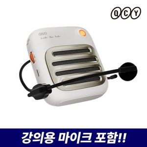 QCY 휴대용 미니 무선 확성기, QCY AMP1, 화이트, 1개