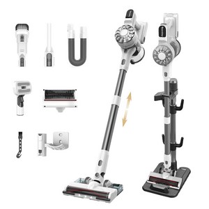 [2025년형]Teendow 차이슨 무선청소기 스틱형 가성비 원룸 청소기+물걸레 키트+ 다양한 구성품, 화이트