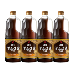 샘표 양조간장 701, 1.7L, 4개