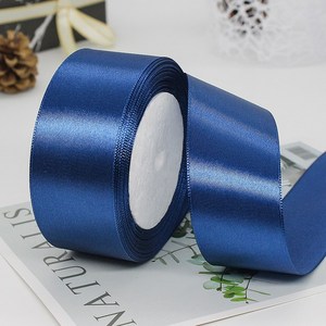 기본 새틴 공단 리본끈 40mm 22m, 38# 네이비