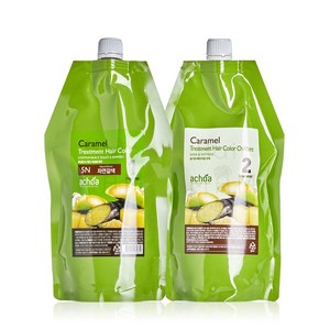 아초아 카라멜 염색 헤어칼라 400ml 새치커버, 8GB(골드브라운), 1세트