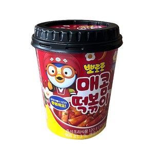 그루나무 뽀로로떡볶이 매콤한맛, 120g, 4개