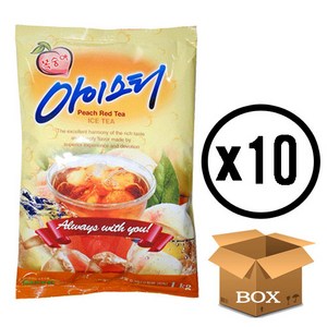 대호 복숭아 아이스티 고형차, 1kg, 1개입, 10개