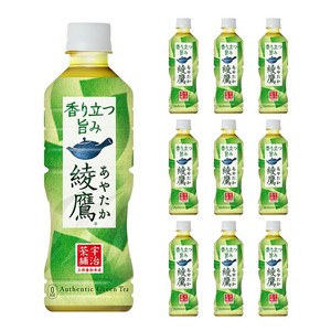 아야타카 일본 녹차 페트 차 음료 페트병 티 음료수 green tea, 430ml, 10개