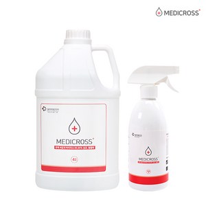 메디크로스 4L +500ML 다용도 살균 소독수 세균 살균소독제 hocl 차아염소산수, 1세트, 4500ml