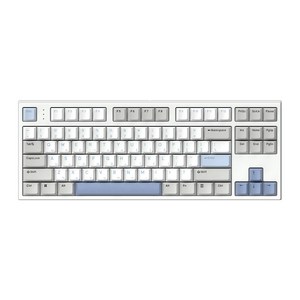 한성컴퓨터 GK777SE 오피스마스터 8K 폴링레이트 윤활 저소음 기계식 키보드 뽀송, 저소음 적축, 밀크 소다(딥블루 38G)