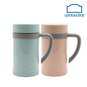 락앤락 보온.보냉 텀블러 이지보온 머그 500ml - LHC4253, 핑크