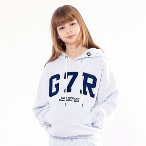 고스트리퍼블릭 아동용 G7R 아치드 오버핏 쭈리 후드티 JHT-J475