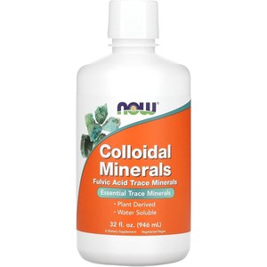 NOW Colloidal Minerals Liquid 나우 콜로이드 미네랄 액상 32oz (946ml) 2팩, 946ml, 2개