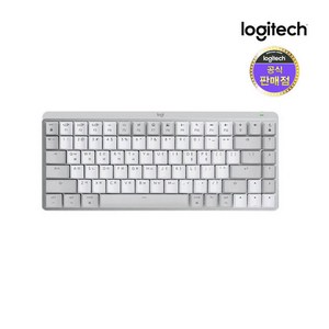 로지텍 MX MECHANICAL MINI FOR MAC 무선 기계식 텐키리스 키보드, 페일그레이, YR0081, 갈축