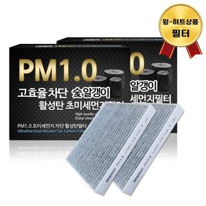 대한 PM1.0 활성탄 에어컨필터, 2개입, KC109