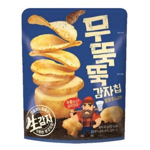 오리온 무뚝뚝감자칩 통후추 소금맛, 60g, 3개