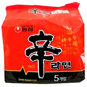 신라면 120g, 5개