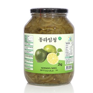 (고흥식품) 화학 첨가물이 없는 100% 통 라임차, 1개, 2kg, 1개, 1개입