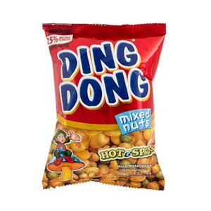 필마트 Dingdong Mixed Nuts Hot&Spicy 필리핀 과자 딩동 믹스 너츠 핫&스파이시, 100g, 1개