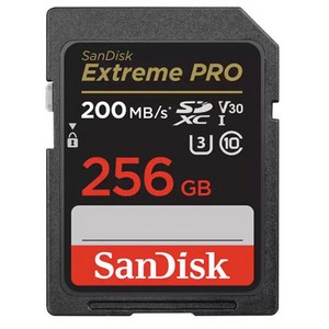 샌디스크 공식인증정품 SD메모리카드 익스트림 프로 SDSDXXD-256GB sd카드 256 G, 256GB, 1개