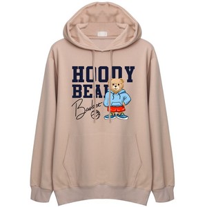 후디베어기모후드 국내생산 M~2XL 남여공용 빅사이즈 티셔츠 남성 남자 여성 여자 기모 후드티