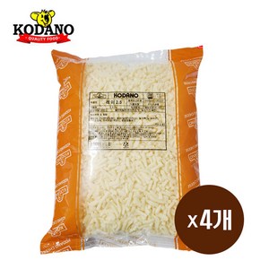 제이케이푸드 코다노 레이 10kg (2.5kgX4봉) 모짜렐라 피자치즈 업소용 대용량, 2.5kg, 4개