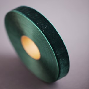 리본빌 클래식 벨벳 리본 (16색 6mm/10mm/25mm/40mm), 6mm - 1롤(15마), 그린(Geen)