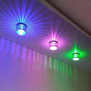 코스토프 노래방 클럽 업소용 장식등 LED 해바라기 스포트라이트 천장 조명, LED-RGB 리모컨 색상 변경