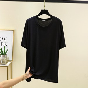 여성 빅사이즈 모달 라운드 반팔 찰랑 티셔츠 2XL~4XL KX-2520