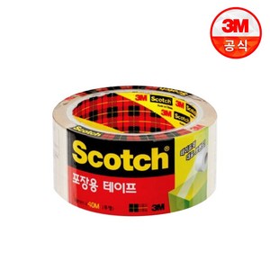 3M 포장용 리필 3650 투명 테이프, 12개